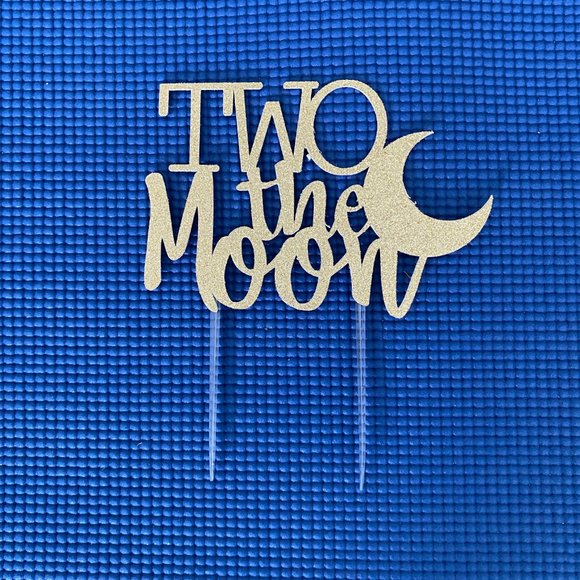 Two The Moon Cake Topper and Banner - Picture 4 of 6